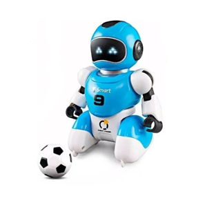ربات اسباب بازی کنترلی فوتبالیست تک عددی آبی Smart Soccer Robot with Remote Control - Blue -اسباب بازی